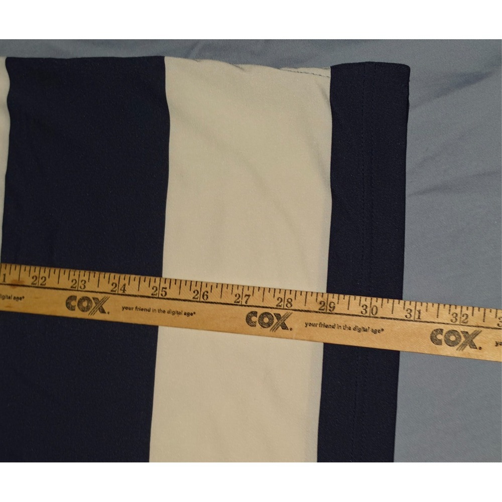 Rhoback Polo Shirt Mens 2XL XXL Blue Striped Performance Golf Stretch Short Slv - Picture 6 of 6